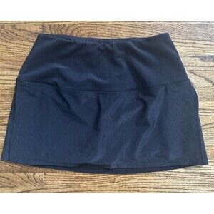Women’s B•Passionit Black Ribbed Tennis Activewear Skirt Skort